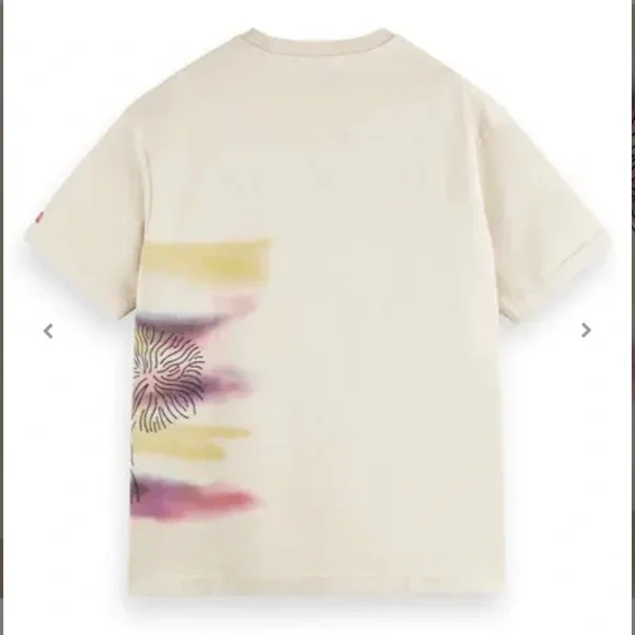 Scotch & Soda Blurred Landscape Artwork T-Shirt - Picture 6 of 11